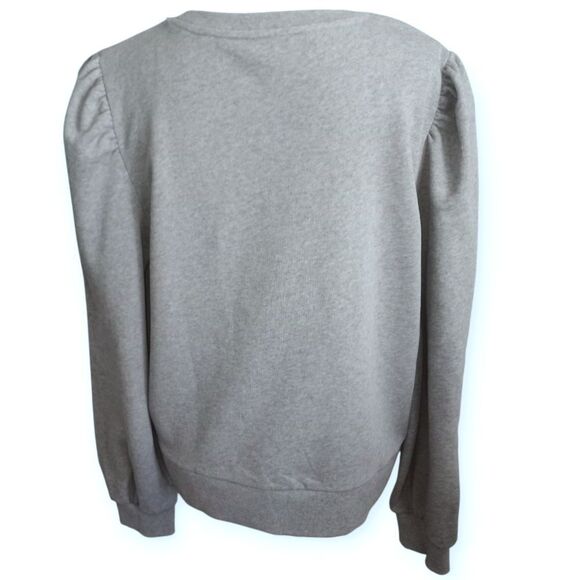 Kate Spade New York Lips Sweatshirt Gray & PINK Sz.XL EUC - Picture 5 of 7